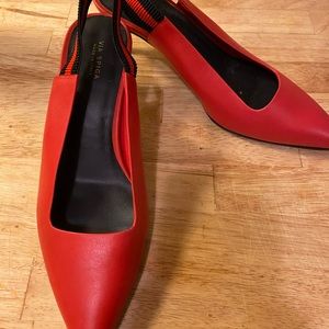 Via Spiga NEVER WORN Kitten Heels - Red